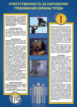 ПВ14 Плакат охрана труда на объекте (пленка самокл., а3, 6 листов) - Плакаты - Охрана труда - Магазин охраны труда ohranatruda-shop.ru